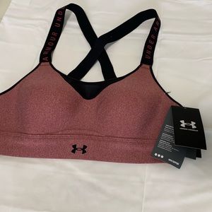 Under Armour Maroon & Black Active Bra Size S